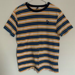 H&M Blue & Yellow striped T-shirt